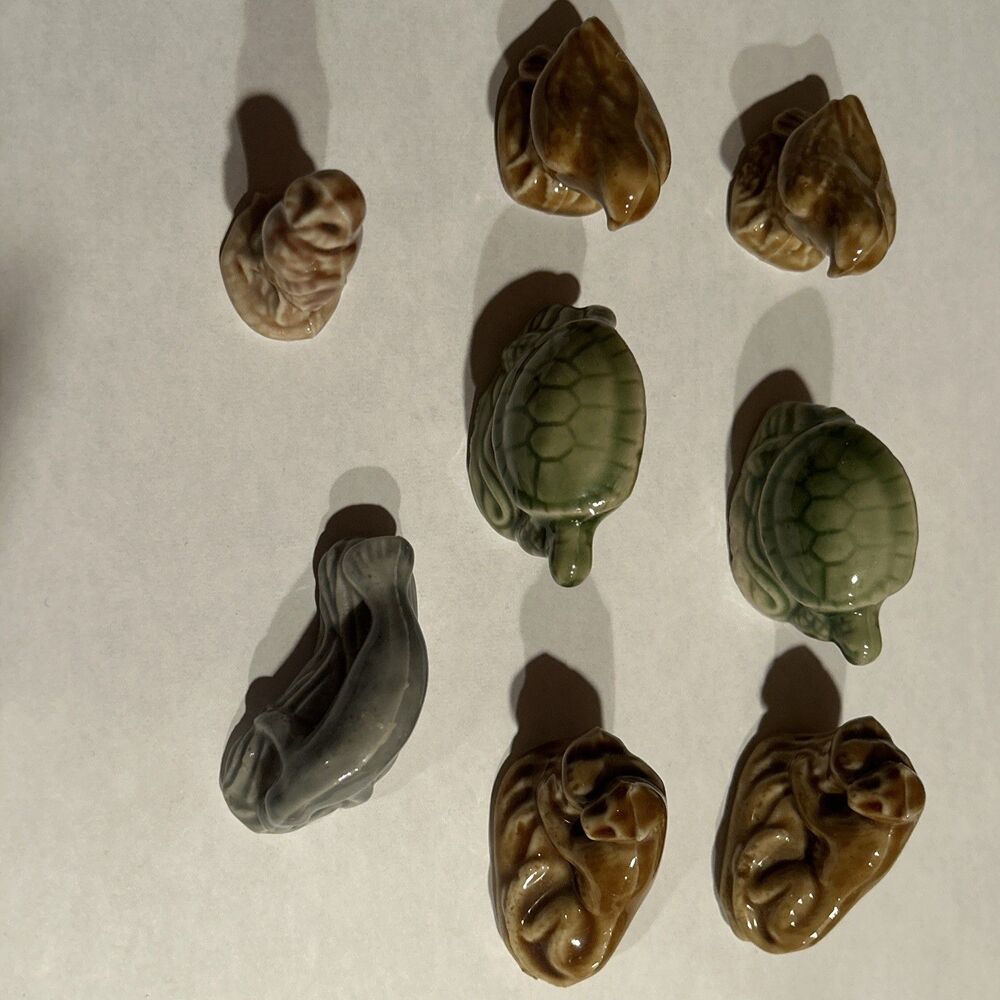 Vintage Wade Whimsies Lot Of 8 Various Animals